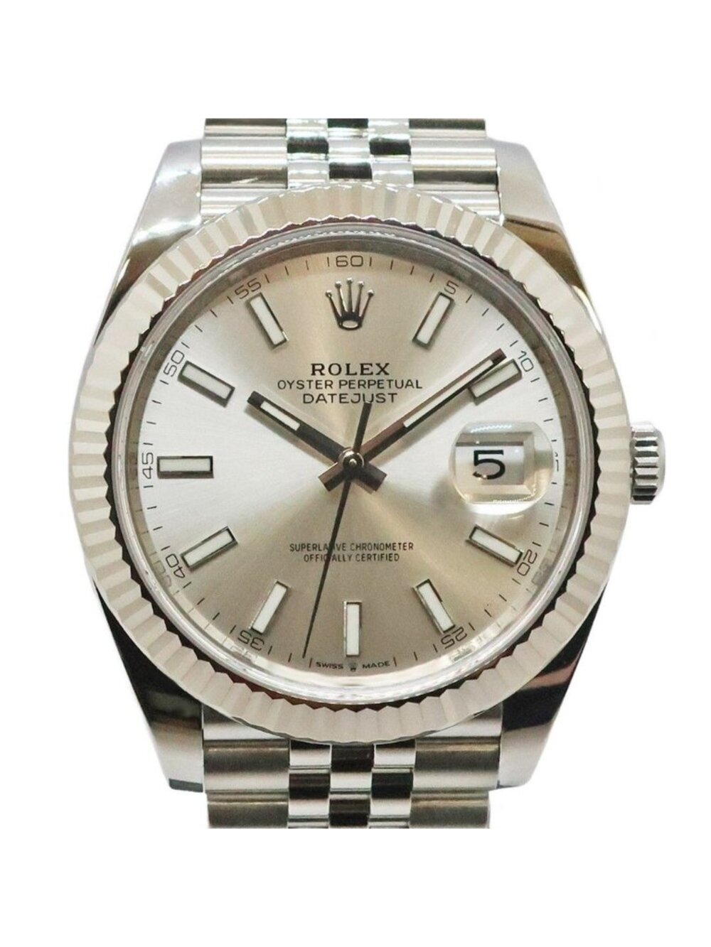 Rolex Oh& Datejust 41 Silver Jubilee SS WG Automatic Watch